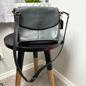 Coach Vintage Legacy Black Leather Crossbody Bag